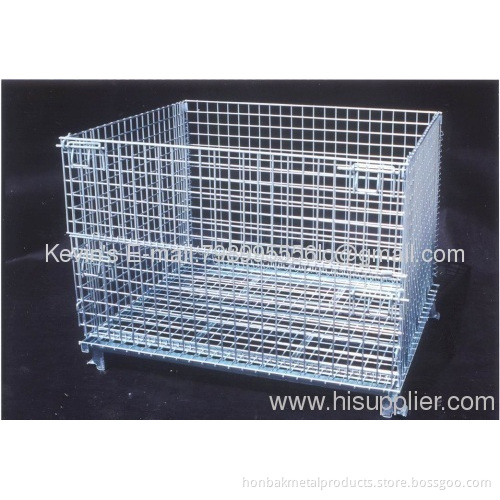 Wire Mesh Container/ Tote Box /foldable Wire Mesh Basket